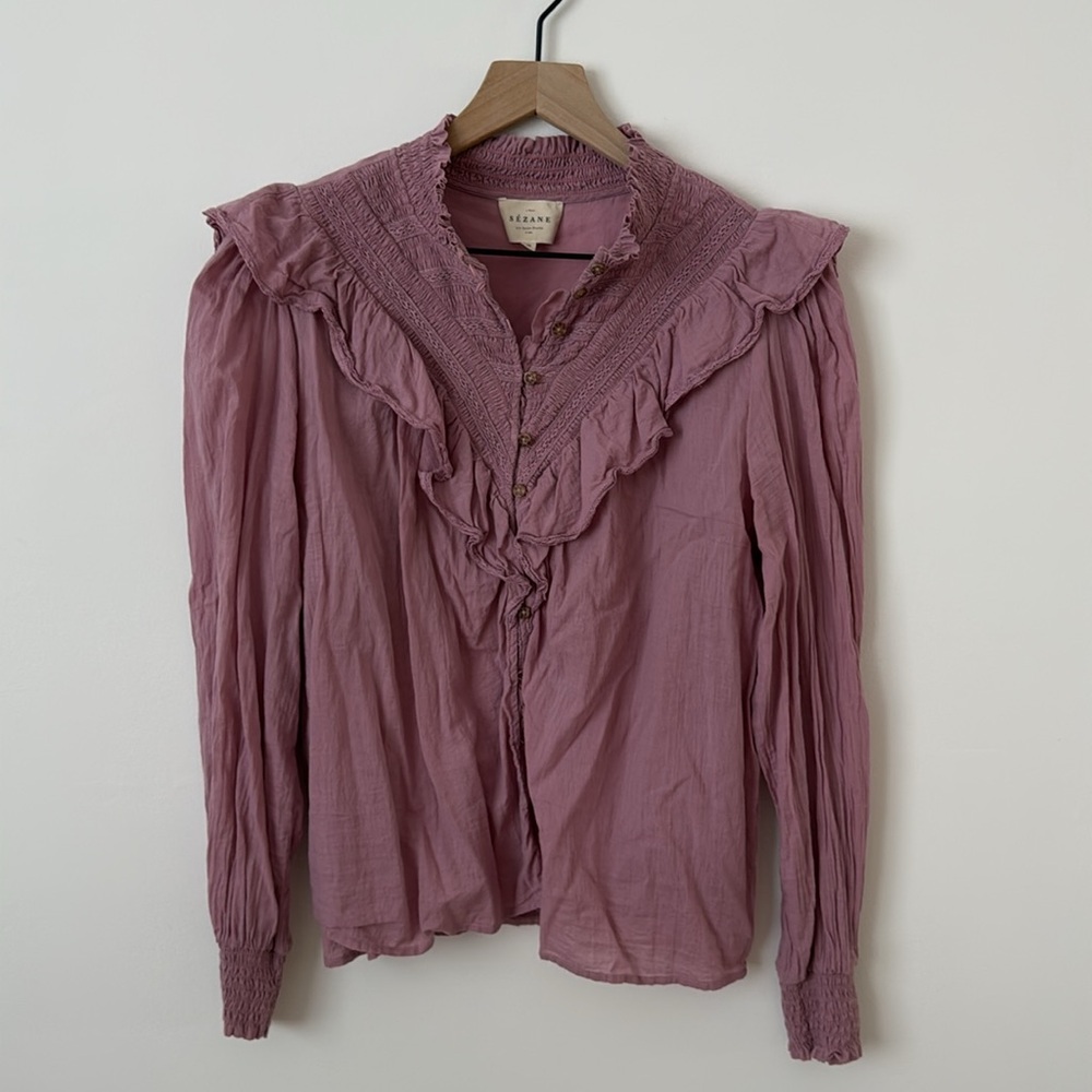 Sezane Marty Blouse in Pink 🌸 size 40 / US 8 - Picture 4 of 6
